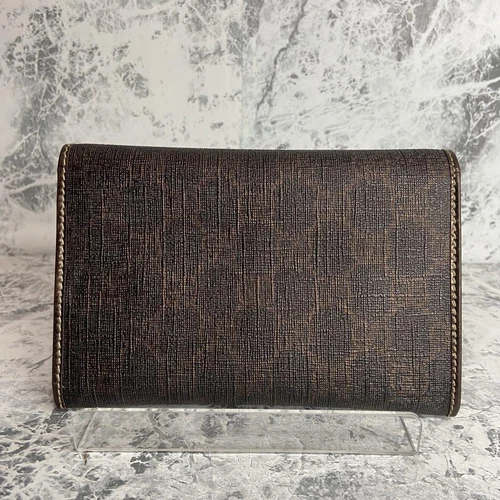 Portefeuille pliant Gucci GG Supreme marron toile enduite occasion authentique