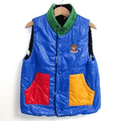 Miki House Kids Boys Vest Jacket Nylon Blue Navy Size Not Specified