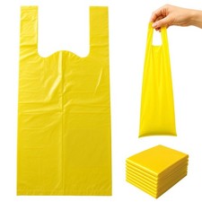 Scented Dog Poop Bags with Handles Opaque Yellow 840 Count 6.25 x 6 x 16 in