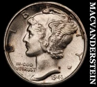 1941-D Mercury Dime- Full Split Bands Choice Gem Brilliant Unc++++ Luster #i2420