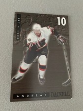 1997-98 Ottawa Senators NHL Hockey Team Issued Postcard - Andreas Dackell