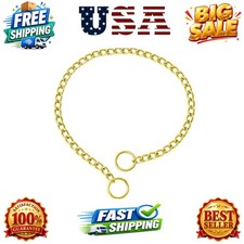 Dog Chain Collar, Metal Slip Collar, Heavy Duty Choke Collar, for Training, C...