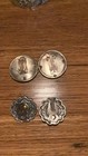 Vintage Silver Tone Cuff Clasp Bracelet w/ Two Pairs of Earrings — photo 5