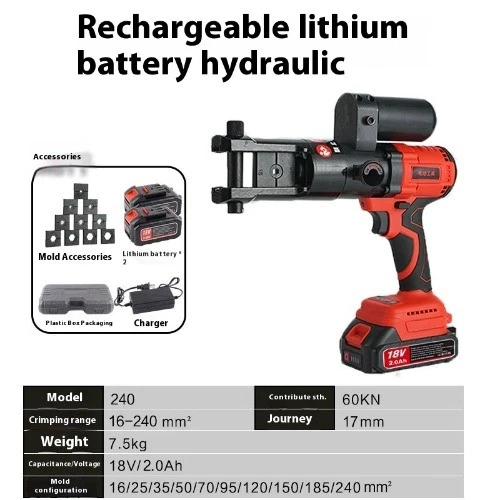 18V Tragbare Wiederaufladbare Elektrische Hydraulikzange Hydraulische Crimpzange - Bild 8 von 8
