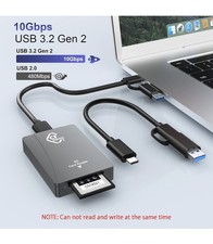 Image of CFexpress Type B & SD UHS-II Dual Memory Card Reader USB3.2 Gen2 10Gbps SDXC UK