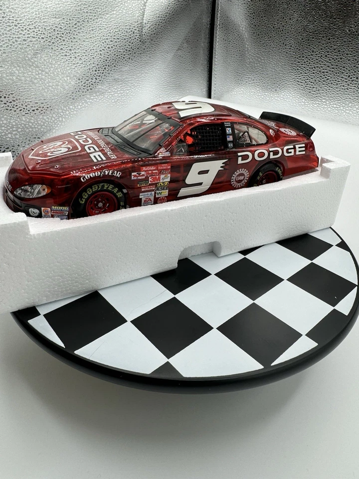 Dodge Intrepid R/T 2003 Bill Elliott #9 stock transparente coche 1:24 NASCAR 1/288 Foto 2 de 4
