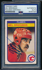 1982-83 O-PEE-CHEE #39 Mel Bridgman signed auto PSA/DNA well centered