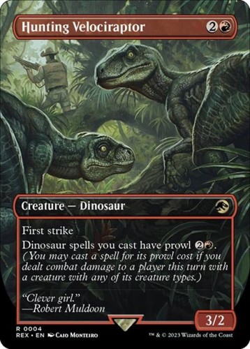 NM R - Hunting Velociraptor (Borderless):