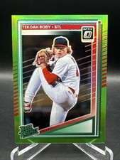 Tekoah Roby 2025 Donruss Baseball - #196 Rated Prospect Optic Lime Green /149