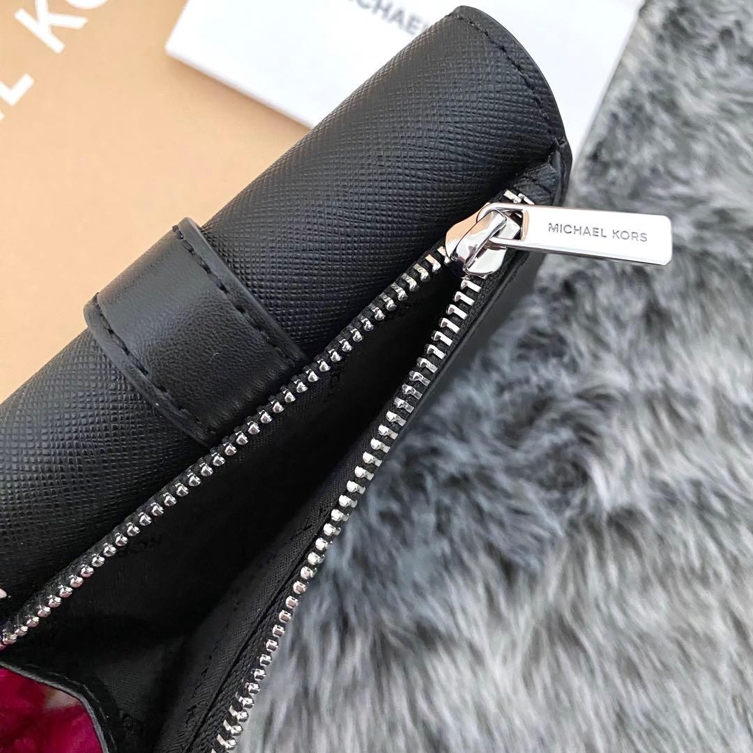 Michael Kors Men’s Tri-Fold Wallet 9x11.5cm Leather Black New w/ Coin Case thumbnail 4