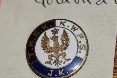 T.M.S.K.-K.W.P.S J.K. Fraternal Organization Lapel Pin Gold Filled 1907 Historic