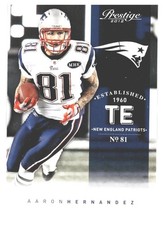 2012 Panini Prestige Aaron Hernandez #111 | NE Patriots NFL | FREE BONUS PACK!🧧