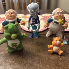 Vintage Care Bear Assorted Figure Lot Of 5