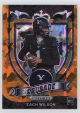 2021 Panini Prizm Draft Picks Crusade Orange Ice Prizm Zach Wilson #168 17md