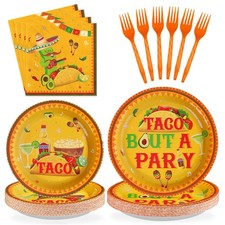 Greencian 96Pcs Taco Bout A Party Decorations, Serves 24