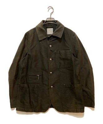 SOUND MAN moleskin work jacket Size: 38 Men Khaki