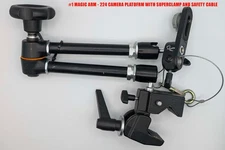 Complete Manfrotto 244 Magic Arm Super Clamp + Camera Platform
