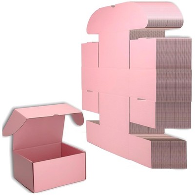 25 Pink Mailer Boxes 8x6x4 inches - Shipping Set