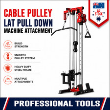 Cable Pulley Machine Lat Pulldown Plate Loaded Home Gym Functional Trainer