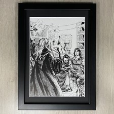 Dungeons & Dragons Gerahmte Kunst: Zauberer Handbuch Illustration, D&D