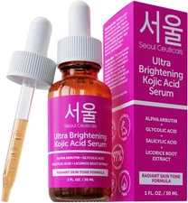 Korean Skin Care Kojic Acid Serum Alpha Arbutin – Dark Spot Remover Corrector...
