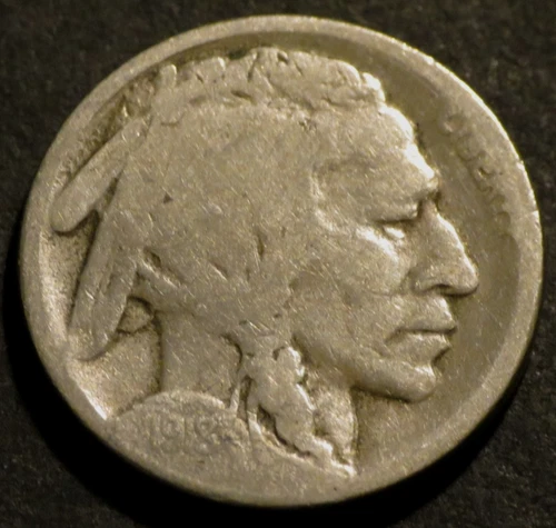 1918 S Buffalo Nickel Semi-Key Date Restored Five Cent 5c Coin D854