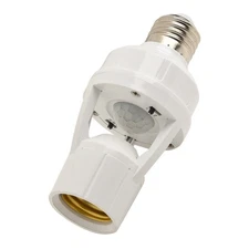 Energetically Efficient E27 PIR Motion Sensing Lamp Holder and Adapter