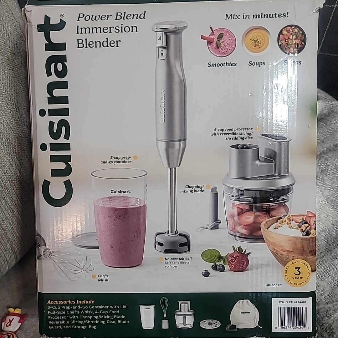 Cuisinart Variable Speed Immersion Blender with Food Process