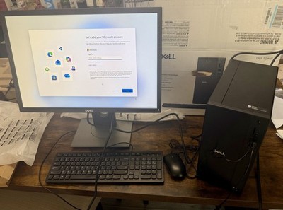 DELL ECT1250 Desktop PC, Ultra 7 265F 32GB DDR5, 1TB SSD, Wind 11 Home + Monitor