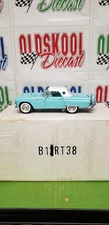 1956 Thunderbird Turquoise Convertible w/White Hard Top Franklin Mint B11RT38