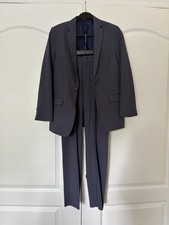 Nautica Boys Blue Gray 2 Piece Suit Set Jacket Size 16 Pants Size 14 Poly/Rayon