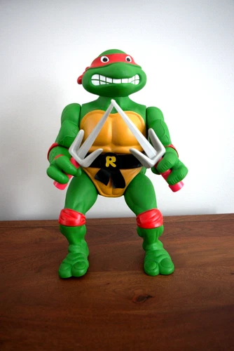 Teenage Mutant Ninja Turtles 1989 Playmates Giant 13" Figure Raphael TMNT Weapon