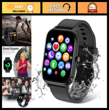 1.69" Smart Watch for Men & Women, IP68 Waterproof, Bluetooth Fitness Tracker, H