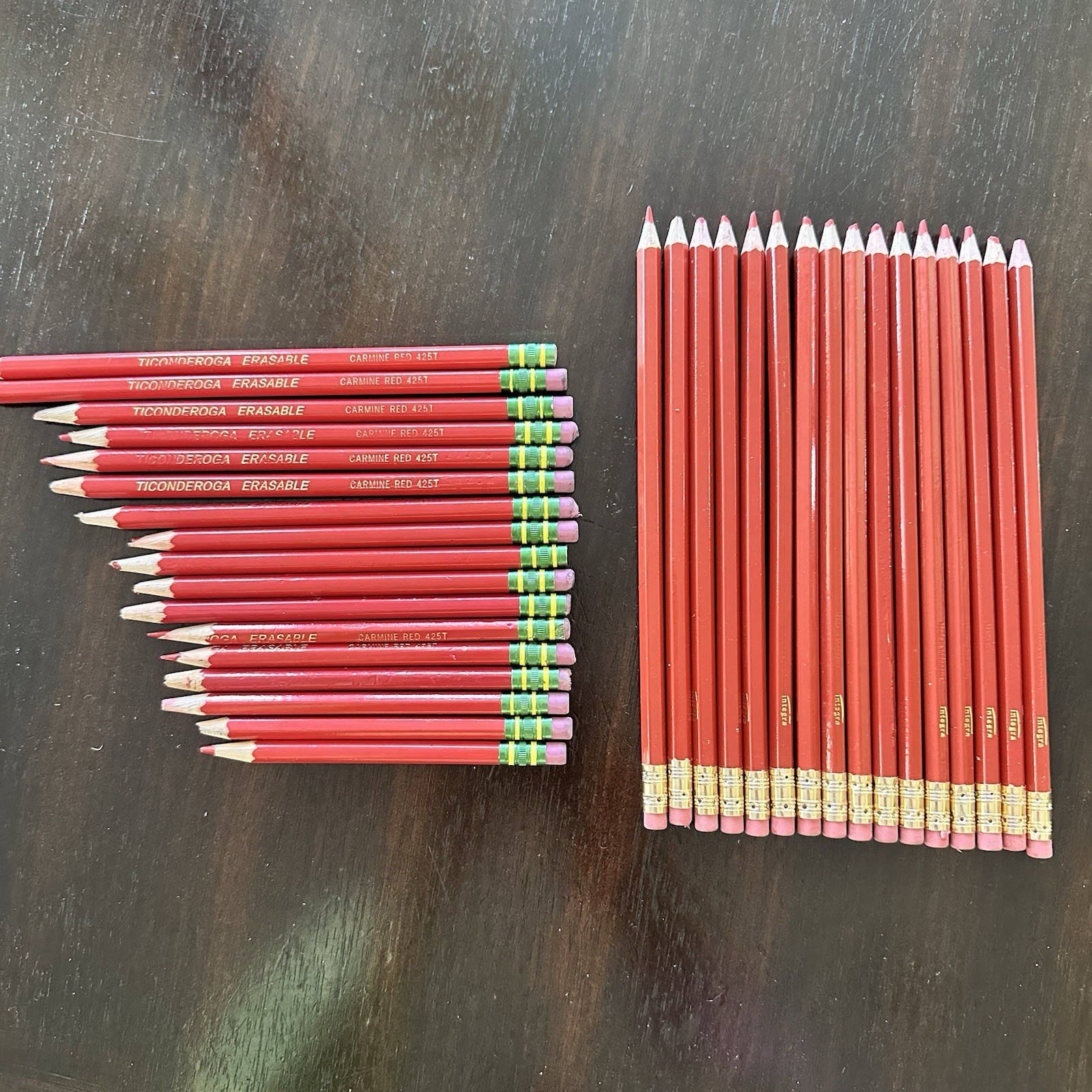 S Integra & Ticonderoga Erasable Checking Pencils