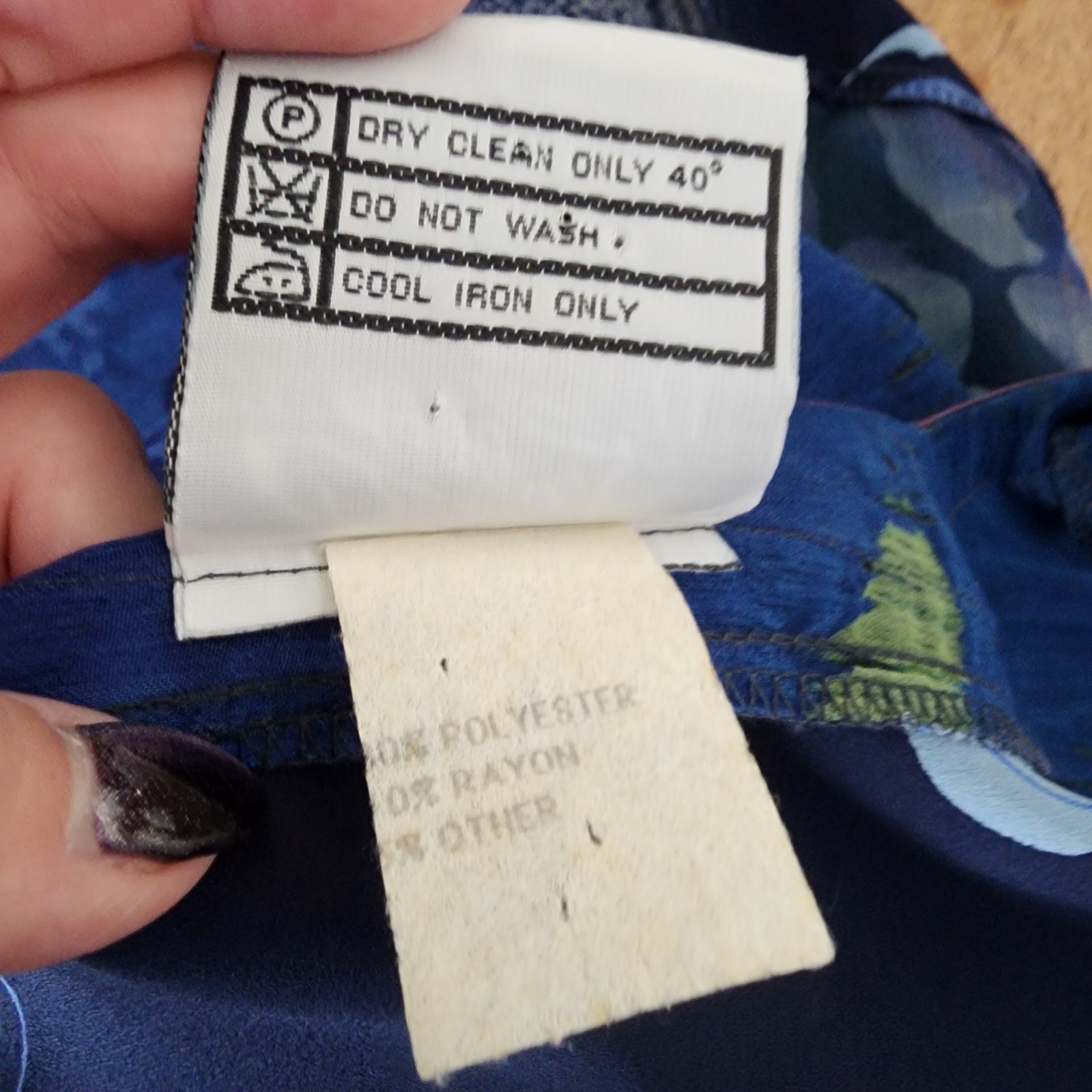 Maggie Shepherd Jacket Blue Patchwork Mixed Print… - image 9