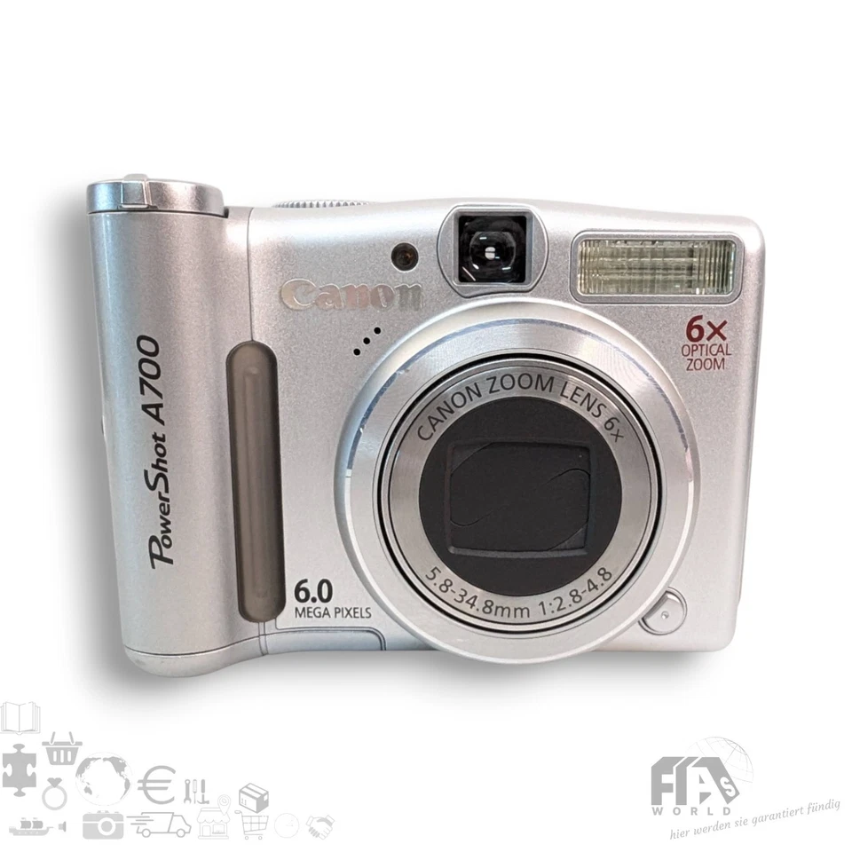Canon PowerShot A700 Kompakt Digitalkamera Fotoapparat 6 MP 6x Zoom 2GB SD ⚡️TOP - Bild 4 von 4