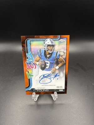 2025 Topps Chrome Future Stars Bryce Young True Orange #9/25 Jersey Match