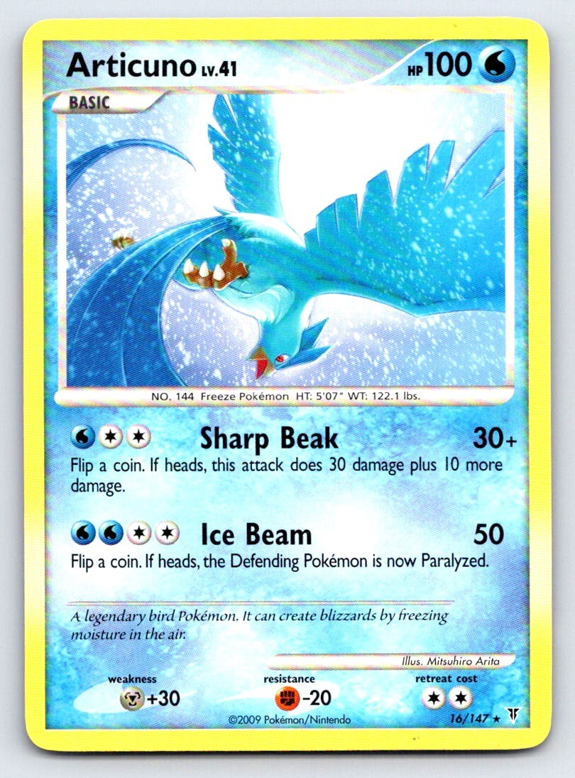 Articuno 16/147 Rare Supreme Victors Pokemon Lightly Played