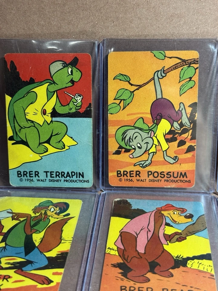 18 tarjetas de dibujos animados originales de Walt Disney 1956 sin clasificar con sobre de correo Foto 2 de 4