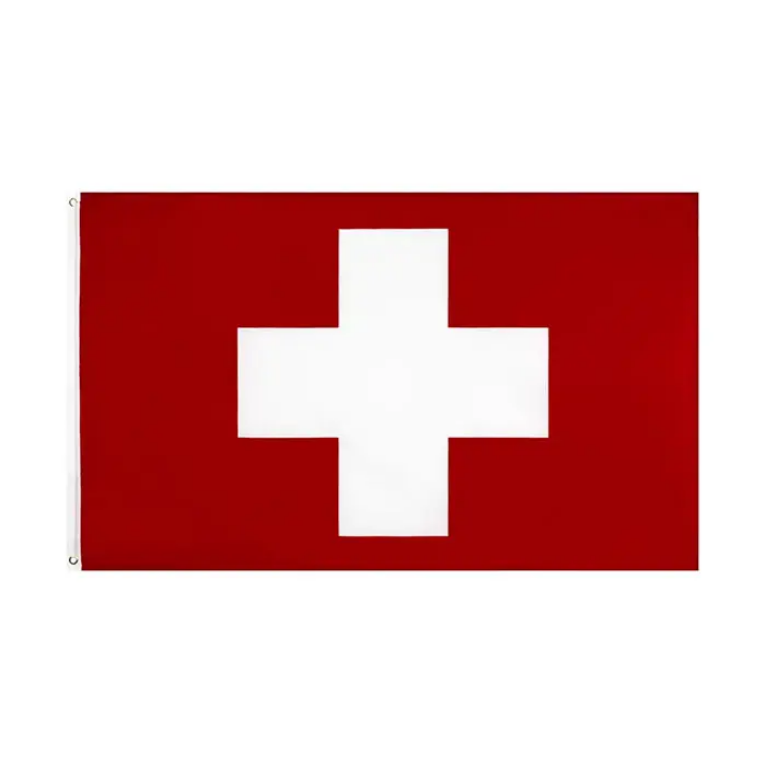 3x5 Switzerland Flag Swiss Polyester Flag 3' x 5' European 100D
