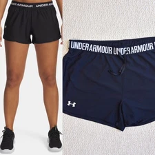 Under Armour Play Up shorts, Womens Size XL, Black Athletic Shorts Drawstring