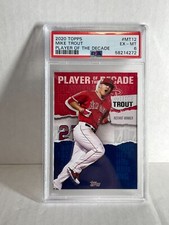 2020 Topps   MIKE TROUT PLAYER OF THE DECADE PSA