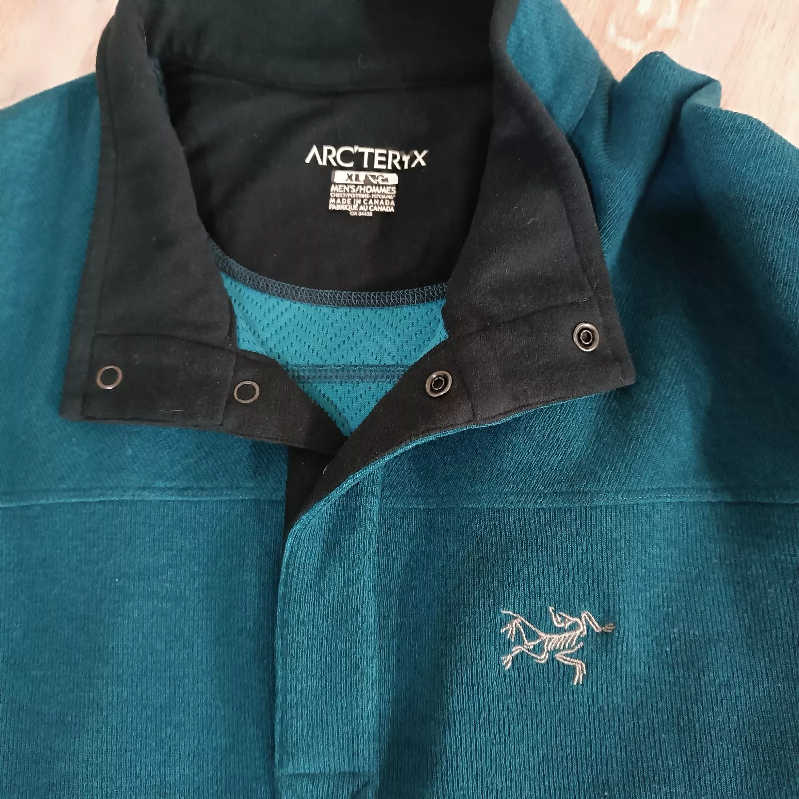 arcteryx pullover polartec button fleece 