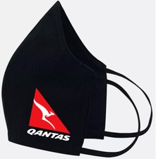 Qantas Airlines - Face Mask Cover Fashion 2 Layers  Pocket Custom Made in US