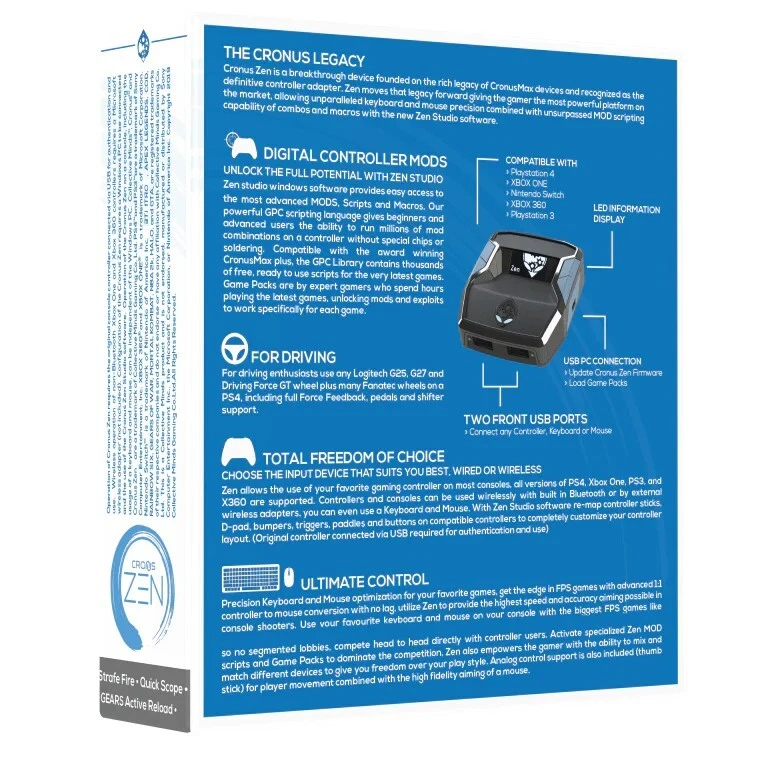 ✅Cronus Zen ❗NEUE 2025 USB-C Version ❗ PS4, PS5, Xbox, P3 & PC [NEUWARE/OVP✓] - Bild 4 von 4