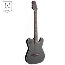 J.n Guitars Ew3000cbk Spruce Top Folk Electric Guitar - Black W/ Built-in Eq