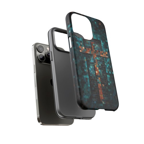 Phone Ink - Tough Case for iPhone Galaxy Pixel - Mosaic Christian Cross - 第 32/181 張圖片