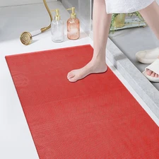 90x300 Cm Thick 5mm Pvc Hollow Anti Slip Floor Mat Non-Slip Floor Mat - Red
