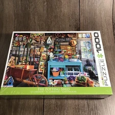 New Sealed Eurographics 1000 Piece Puzzle THE POTTING SHED
