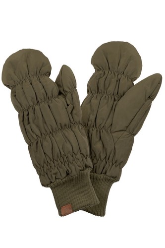 C.C Exclusive Women's Quilted Puffer Soft Warm Inner Lining Winter Gloves - Picture 7 of 9